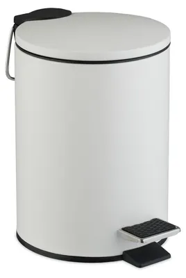 Immagine prodotto di Pattumiera bagno - Coperchio softclose - Secchio interno estraibile - 3 litri - Bianco