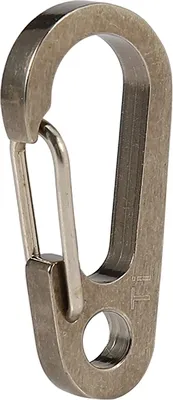 Produktbild von Schlüsselanhänger aus Titanlegierung, Schnellhaken, Schnellzieh-Karabiner, Schlüsselanhänger, Hakenwerkzeug zum Wandern (natürlich)