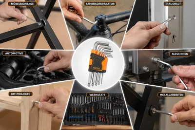 Produktbild von Winkelschlüsselsatz Hochwertiges, 9-teiliges Set