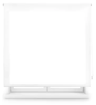 Zdjęcie produktu dla Przezroczyste rolety, białe, 115 x 250 cm, półprzezroczyste
