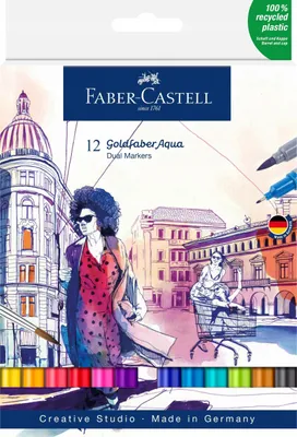 Zdjęcie produktu dla FABER-CASTELL Gofa Aqua Dual Marker 12er Etui