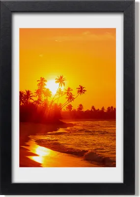 Produktbild von Bild 20x30 MDF-Rahmen, Wandkunst Tropischer Strand