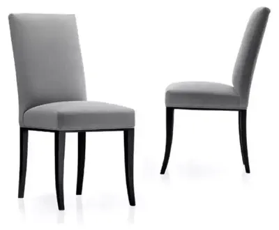 Immagine prodotto di Sedie da pranzo, sedie per il soggiorno, sedie con gambe in legno, design moderno, colore grigio