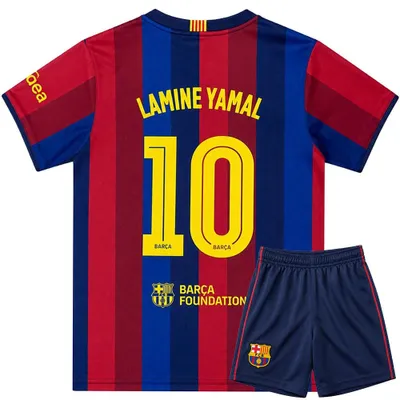 Produktbild von Lamine Yamal FC Barcelona Fußball Trikot Set Heim - 2026-2027 - Kind - 128