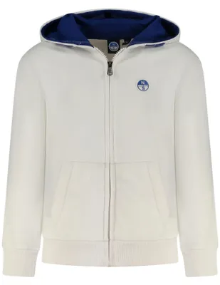 Produktbild von North Sails Jungen LANGARM-KAPUZENSWEATSHIRT Weiß 794388000_BI0101 : Größe - 10A Größe: 10A