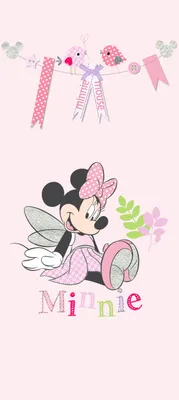 Obrázek produktu pro Disney plakát Minnie Mouse růžový - 600780 - 90 x 202 cm