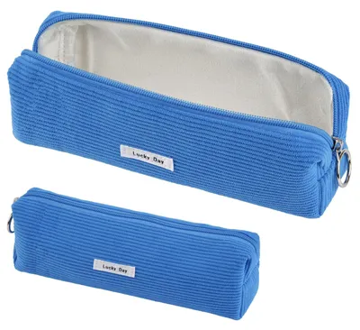 Produktbild von Federmäppchen aus Cord, Damen-Federmäppchen, Mädchen-Federmäppchen, Stifteetui, Cord-Federmäppchen für Mädchen, Teenager, Schule, Büro