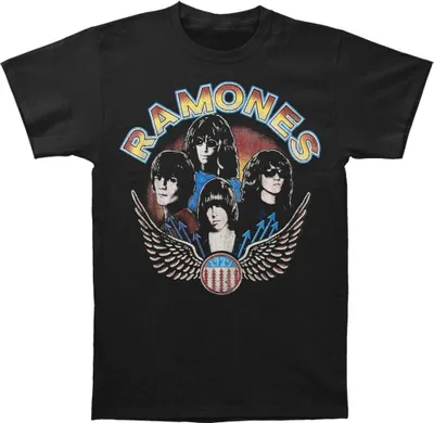 Produktbild von Ramones - T-Shirt für Herren/Damen Uni RO1228 (XL) (Schwarz)