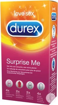 Productafbeelding van Durex - SURPRISE ME condooms, 12 stuks, maat: one size