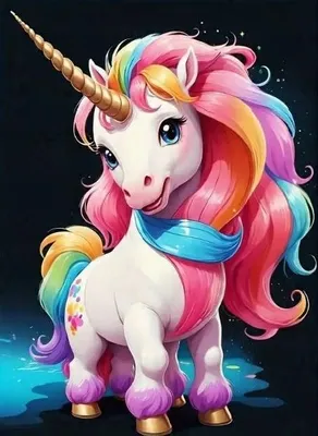 Image de NORIMPEX Diamond Petite licorne en diamant 30 x 40 cm