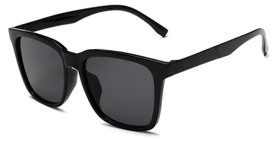 Schwarze Oversized Vintage Sonnenbrille