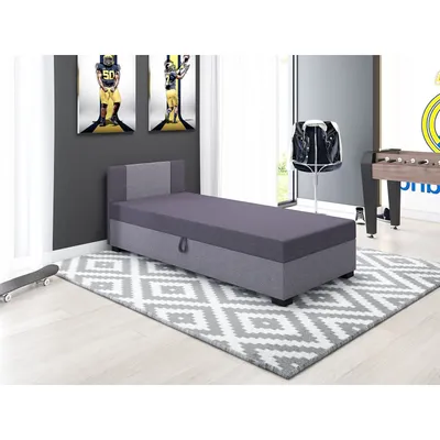 Obrázok produktu pre Čalúnená posteľ 80x195 MERY 1 - grafitová / šedá