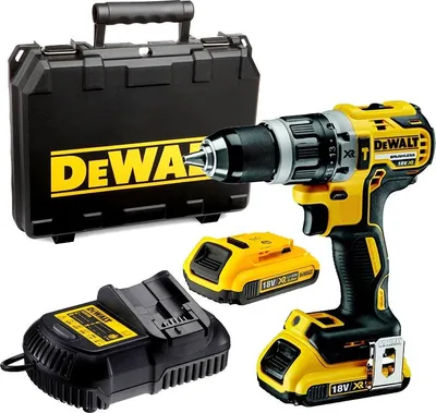 Produktbild von DeWALT DCD796D2-QW Akku-Schlagbohrschrauber (bl) 460 Watt, 18V, max. Bohrleistung 40/13/13 mm, T STAK-Box, 2x 2 Ah Akkus