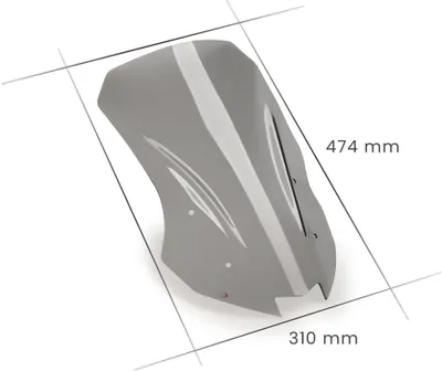 Obrázok produktu pre PUIG 21393H Touring čelné sklo vhodné pre KAWASAKI KLR 650 Tónované