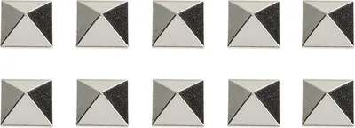 Produktbild von 10 Stück Snowboard Stomp Pads aus Zinklegierung, Pyramidennieten, rutschfeste Ski-Snowboard-Griffmatte für den Wintersport