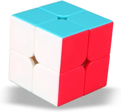 Produktbild von Zauberwürfel 2x2 Stickerless, Speed Cube 2x2x2 3D Puzzle Würfel Spielzeug für Kinder