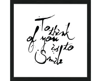 Produktbild von Gerahmtes Bild To Smile 55x55 cm