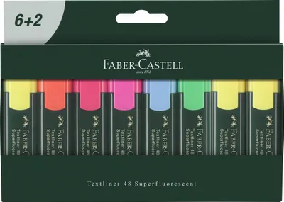 Immagine prodotto di Faber Castell evidenziatore Textliner confezione da 8 pezzi superfluo