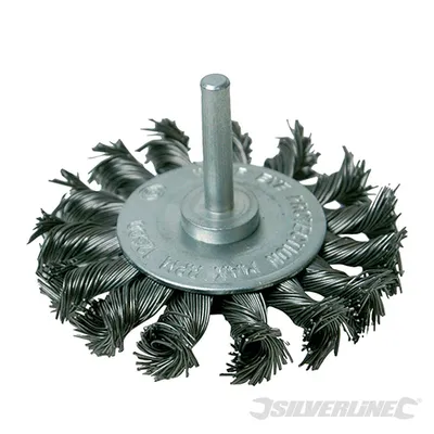 Image de Brosse circulaire en fil d'acier 75 mm torsadée