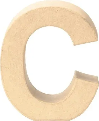Produktbild von Glorex Papp-Buchstabe C 17,5 x 5,5 cm
