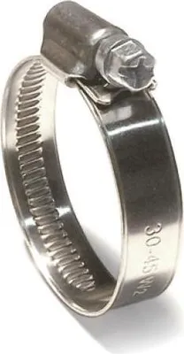 Produktbild von 10 x Schlauchschellen mit Schneckengewinde DIN 3017 W1 Spannbereich 110 - 130 mm
