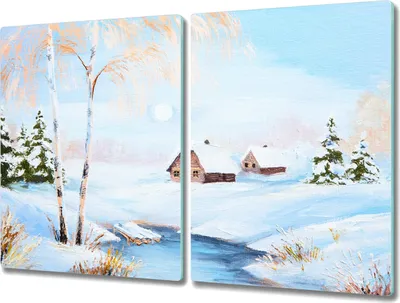 Produktbild von Coloray Hackbrett Herdabdeckplatte 2x40x52 cm Küchenbrett Kochplattenabdeckung Schneidebrett - Winterschneebaumhaus