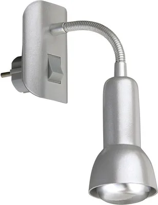 Immagine prodotto di Lampada con spina Lampada con braccio flessibile 1xE14 25W Interruttore a bilanciere Titan Briloner