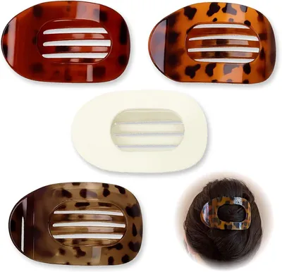 Imagen del producto de Juego de horquillas para el pelo, 4 unidades, diseño con dientes, varios colores, ideal para cabello fino