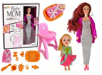 Image de Accessoires pour cheveux longs de poupée bébé enceinte