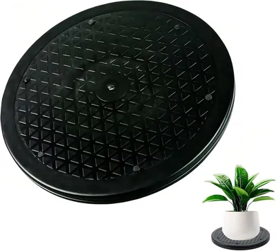 Productafbeelding van Universeel Draaiplateau - 25cm Draaivoet Draaitafel met Lagers van Staal - Draaibase voor TV - Monitor - Laptop - Potten en Planten