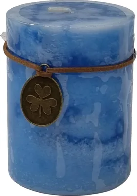 Produktbild von Stumpenkerze Trendkerze türkis durchgefärbt 9 x Ø 7 cm