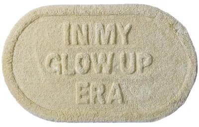 Image de Tapis de bain "Glow Up Era" - Coton - Jaune - 50 x 80 cm