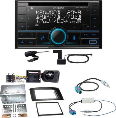 Produktbild von Kenwood DPX-7300DAB Bluetooth Digitalradio USB CD Einbauset für Mercedes ML W164