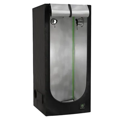 A grow tent is shown against a white background.