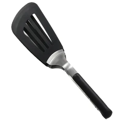 Produktbild von Doppelwender,2-in-1 Silikon Edelstahl Küchenzange Pfannenwender,Lebensmittelechtes Silikon, Hitzebeständig bis 230°C, Anti-Rutsch-Griff