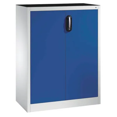 Produktbild von CP Stahlschrank 8520-000 S10092 lichtgrau, enzianblau 2 Fachböden 93,0 x 40,0 x 120,0 cm, aufgebaut, 1 St.