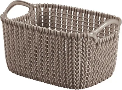 Produktbild von Curver 3253923975031, Aufbewahrungskorb, Braun, Rechteckig, Strickwaren, Einfarbig, Drinnen