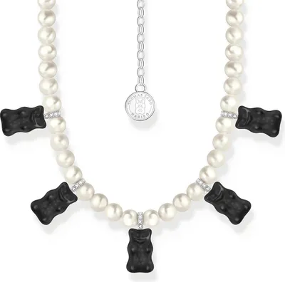Immagine prodotto di Thomas Sabo - KE2208-052-11-L50V - Collana - Argento 925 - Donna - Oro orso nero - 42+8cm