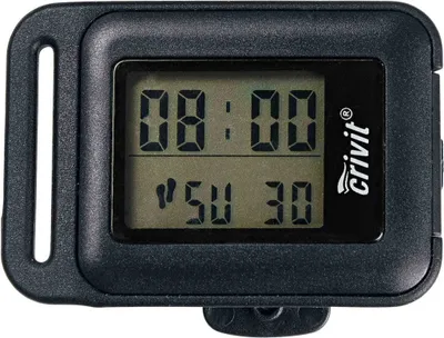 Produktbild von Crivit Schrittzähler mit 3-D Sensor, LC-Display & Befestigungsclip Schwarz