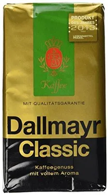 Zdjęcie produktu dla Dallmayr Classic 500g, 500 g, Średnie palona, Americano, Espresso, Torba, 500 g