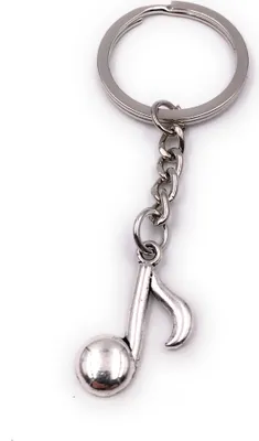 Immagine prodotto di Onwomania portachiavi nota musica metallo ciondolo fascino