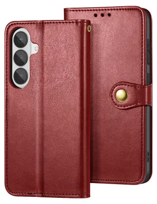 Obrázok produktu pre Avizar, puzdro na peňaženku pre Galaxy S26 s magnetickým uzáverom a pútkom, červené