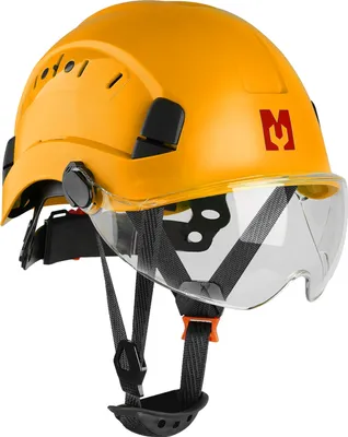 Image de Mustbau Casque de sécurité, EN397 Casques de protection avec bandeau de transpiration et visière, 53 à 63cm Tour de tête réglable, matériau ABS résistant Pour hommes femmes