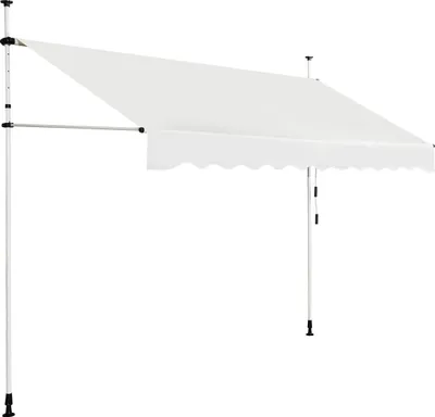 Obrázok produktu pre Výsuvná slnečná markíza, nastaviteľná 250x120 cm, béžová