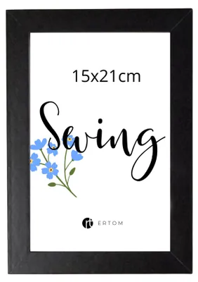 Zdjęcie produktu dla Ramka na zdjęcia MULTI-SWING SW57B Czarna 13x18 MDF ze szkłem stojąca wisząca