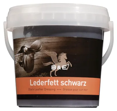 Produktbild von B & E Lederfett schwarz, 500 ml für Schuhe, Handtaschen, Cabrio-Verdeck,Ledercombi,Ledercouch…