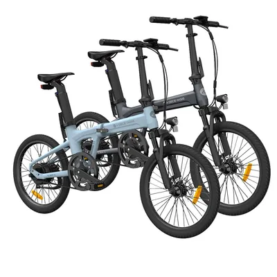 Produktbild von ADO EBike Air 20S Elektrofahrrad, bike,klapprad Riemenantrieb,Citybike,20 zoll,250W，stvzo,ebike Damen/Herren Grau+Blau