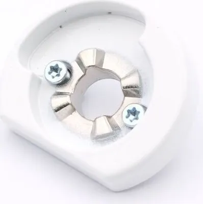 Produktbild von Schüco Befestigungsrosette KvD abschließbar, DIN links RAL 9016 weiß 247105