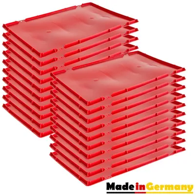 20x deckel für Eurokisten rot, made in EU