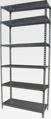 Produktbild von Schwerlastregal, 2500x800x400 mm, Bis 180 kg Belastbar, 6 Verstellbare Ablagen, Kellerregal, Lagerregal, Anthrazit - Simonclick